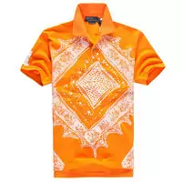 hombre t-shirt ralph lauren 2013 cotton transpiration col haut printing orange